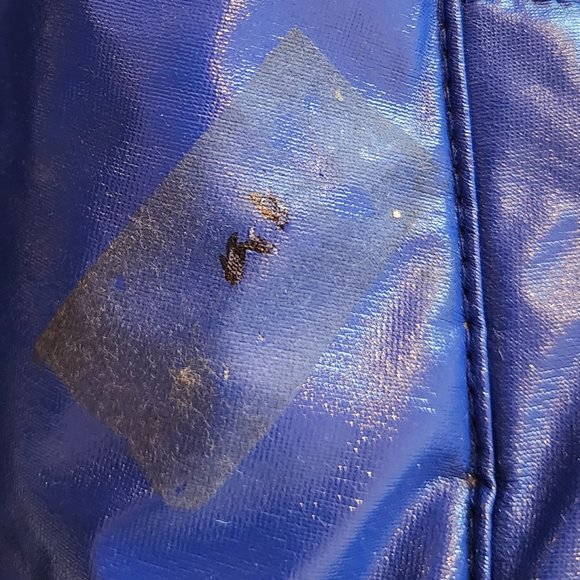 Via Spiga Logo Cobalt Blue Tote Shoulder Bag - Picture 9 of 11